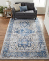 Laguna Sands Collection Area Rug -  Venice Rectangle Royal Blue  lifestyle 27