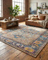 Savannah Threads Collection Area Rug -  Atacama Rectangle Multi  lifestyle 17