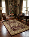 Versailles Elegance Collection Area Rug -  Montreuil Rectangle Brown  lifestyle 17