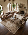 Eden Oasis Collection Area Rug -  Tranquility (Beige) Rectangle Beige  lifestyle 4