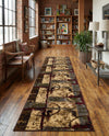 Bistro Lounge Collection Area Rug -  FlatWhite Runner Multi  lifestyle 45