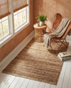 Coastal Haven Jute Collection Area Rug - Malibu Rectangle Sepia Brown  lifestyle 20