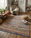 Jewel Oasis Collection Area Rug - Sapphire (Multi) Rectangle Multi  lifestyle 23