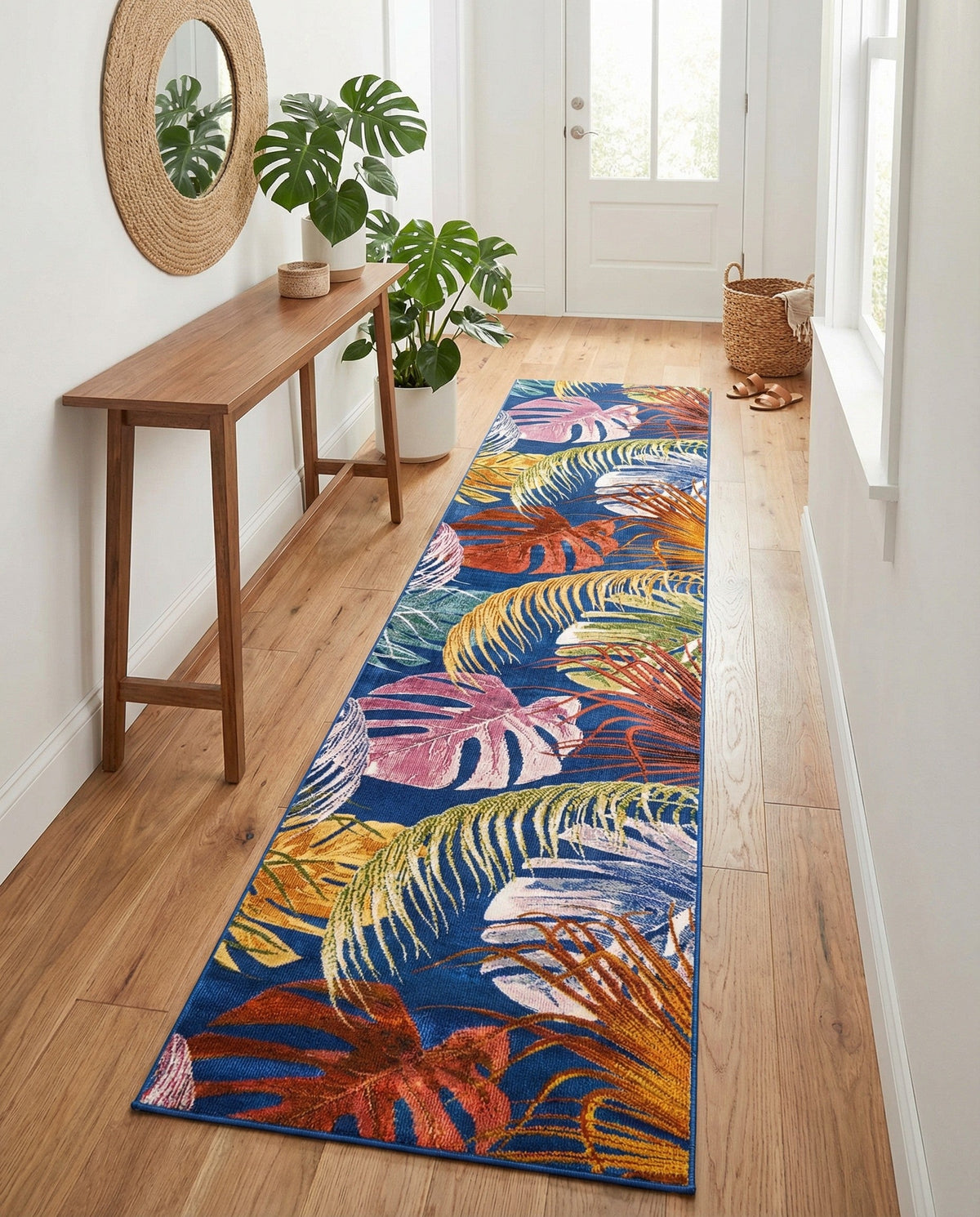 Meadow Breeze Collection Area Rug -  Clover Runner Multi  lifestyle 174