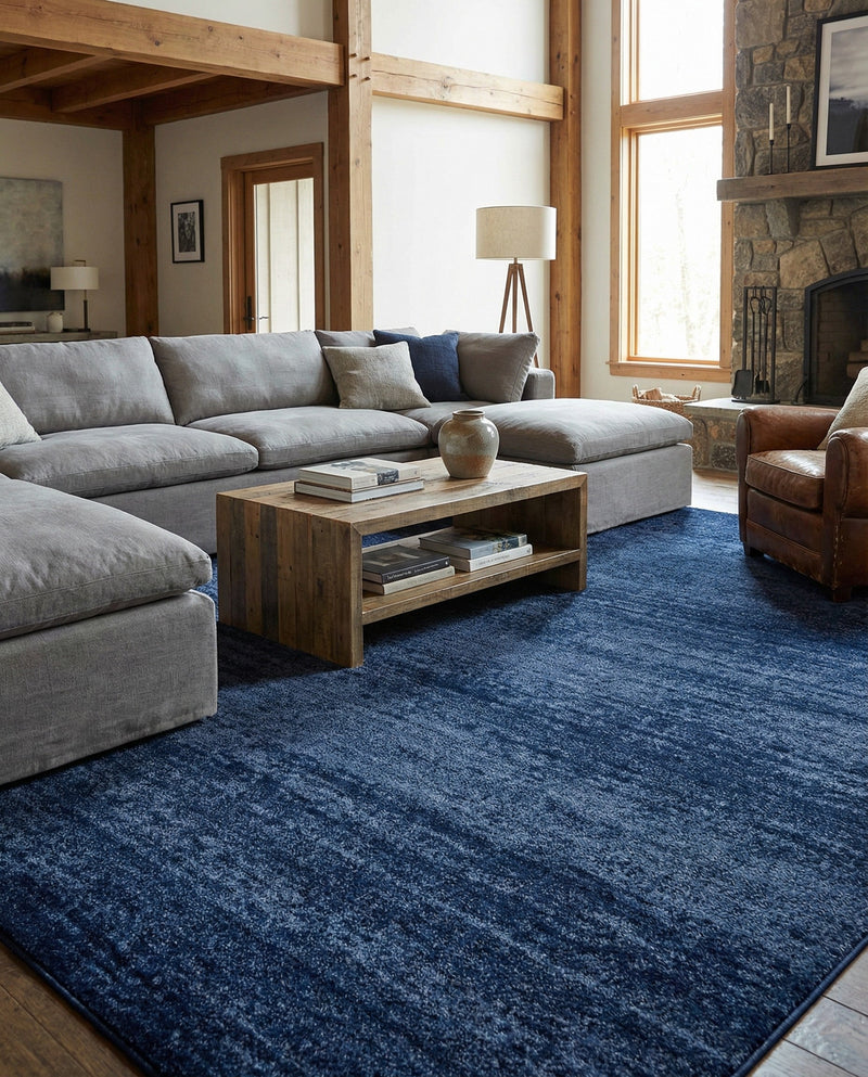 Studio Haven Collection Area Rug -  Gallery (Navy Blue) Rectangle Navy Blue  lifestyle 23