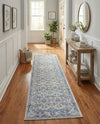 Horizon Collection Area Rug -  Meridian Runner Ivory Blue  lifestyle 55