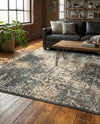 Gobi Sands Collection Area Rug - Dunhuang Rectangle Gray  lifestyle 24