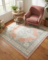 Beverly Grove Collection Area Rug -  Fairfax (Rose) Square Rose  lifestyle 70