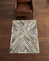 Savannah Hideaway Collection Area Rug - Serengeti Rectangle Gray Ivory  lifestyle 6