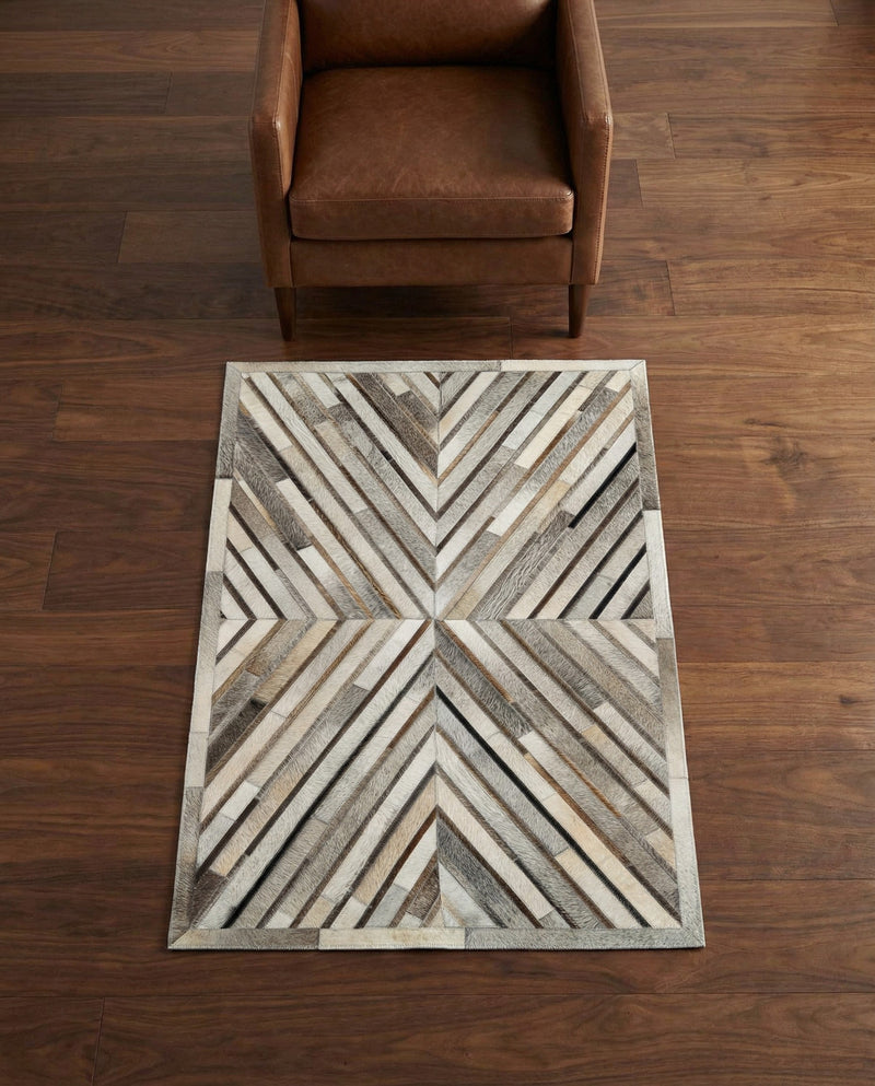 Savannah Hideaway Collection Area Rug - Serengeti Rectangle Gray Ivory  lifestyle 6