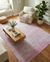 Sahara Essence Collection Area Rug - Oasis (Pink) Rectangle Pink  lifestyle 5