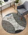 Copenhagen Edge Collection Area Rug -  Amager Round Multi  lifestyle 63