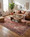 Bazaar Chic Collection Area Rug -  Essaouira Rectangle Rust Red  lifestyle 21