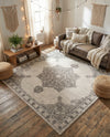 Mykonos Manor Collection Area Rug -  Tinos (Ivory) Square Ivory  lifestyle 79