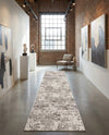 Luminara Sands Collection Area Rug - Elysium (Stone Gray) Runner Stone Gray  lifestyle 86