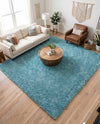Alpine Plush Collection Area Rug -  Cortina (Aqua) Square Aqua  lifestyle 79