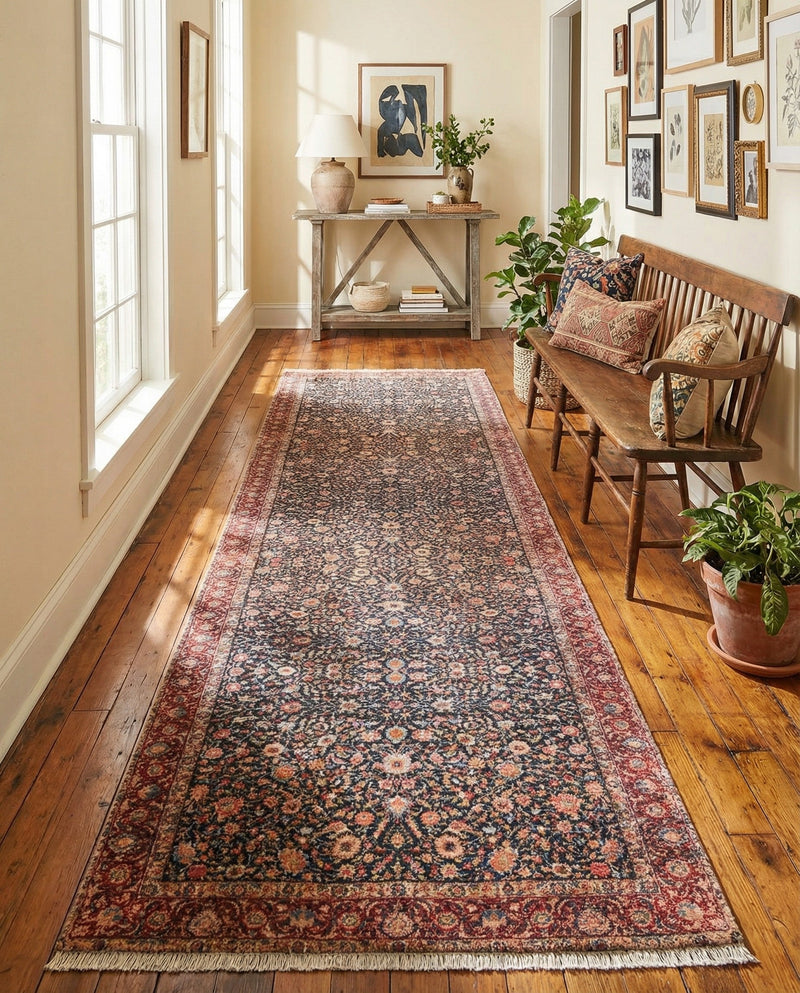 Bazaar Chic Collection Area Rug -  Tangier Runner Navy Blue  lifestyle 38