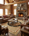 Frontier Trails Collection Area Rug - Redwood Rectangle Green  lifestyle 43