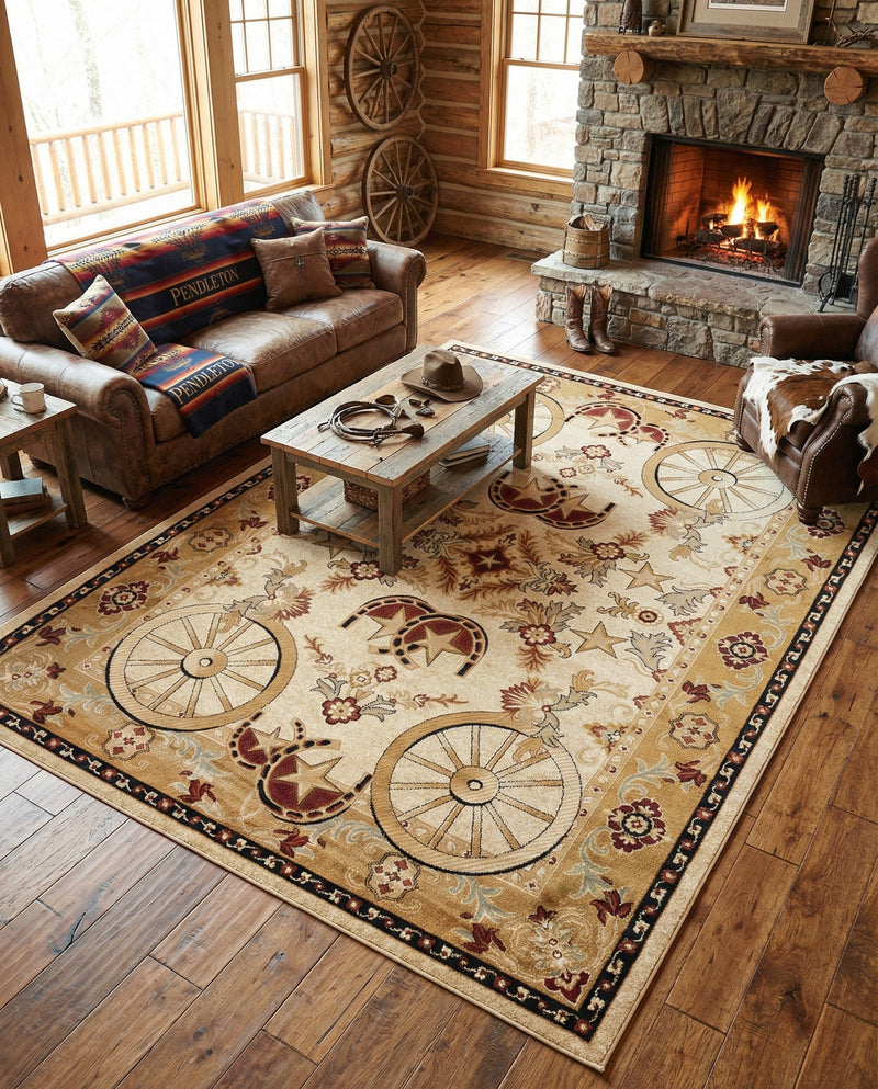 Frontier Trails Collection Area Rug -  Onyx Rectangle Ivory  lifestyle 23