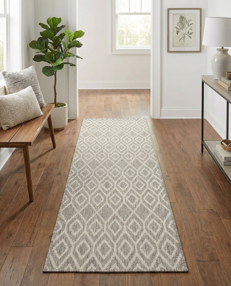 Urban Oasis Rugs Collection Area Rug -  Boulevard (Gray Cream) Runner Gray Cream  lifestyle 51
