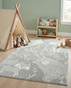 Wonder Tykes Collection Area Rug -  Quirky Rectangle Gray  lifestyle 20
