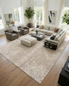 Desert Nomad Terrace Collection Area Rug - Sahara (Gray) Square Gray  lifestyle 57