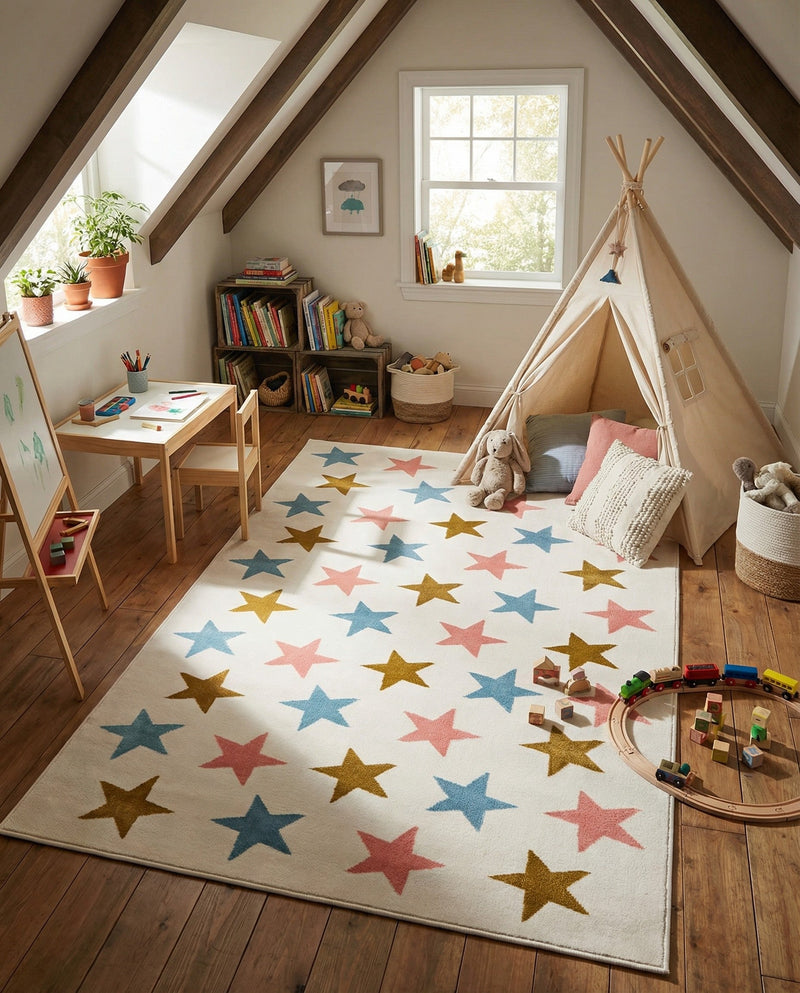 Wonder Tykes Collection Area Rug -  Fantasia Rectangle Multi  lifestyle 12