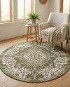 Urban Oasis Rugs Collection Area Rug -  Penthouse (Green) Round Green  lifestyle 27