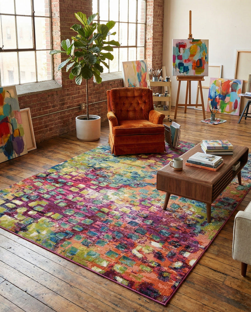 Sevilla Splendor Collection Area Rug -  Andalusia Rectangle Multi  lifestyle 4