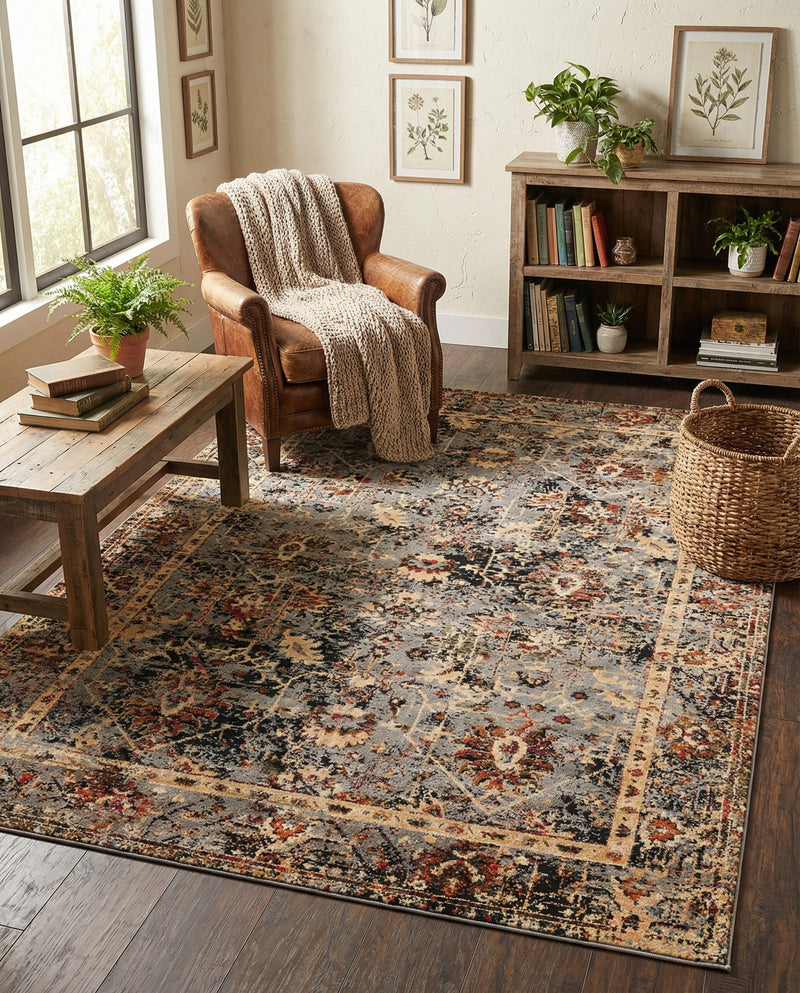 Neptune Elegance Collection Area Rug -  Galatea (Blue) Rectangle Blue  lifestyle 9