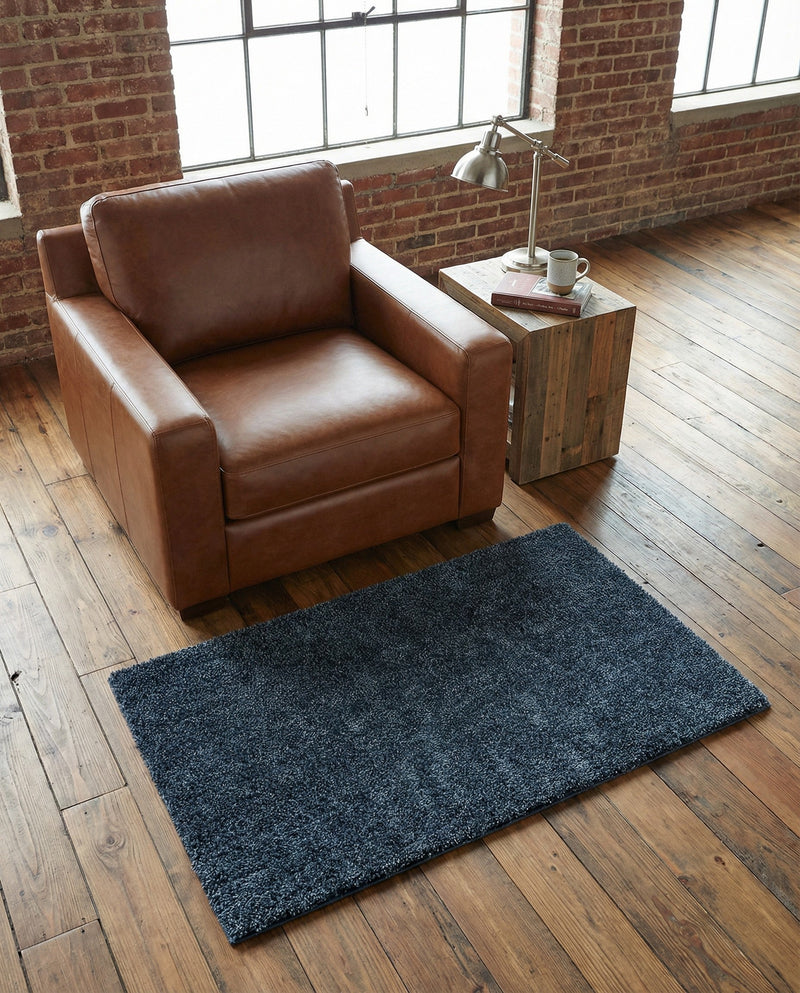Alpine Plush Collection Area Rug -  Cortina (Marine Blue) Rectangle Marine Blue  lifestyle 24