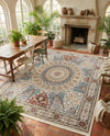 Persian Elegance Collection Area Rug -  Hamedan (Ivory) Rectangle Ivory  lifestyle 9