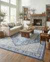 Savannah Series Collection Area Rug - Charleston (French Blue) Rectangle French Blue  lifestyle 7