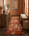 Autumn Meadow Collection Area Rug -  Harvesthill Runner Terracotta  lifestyle 59