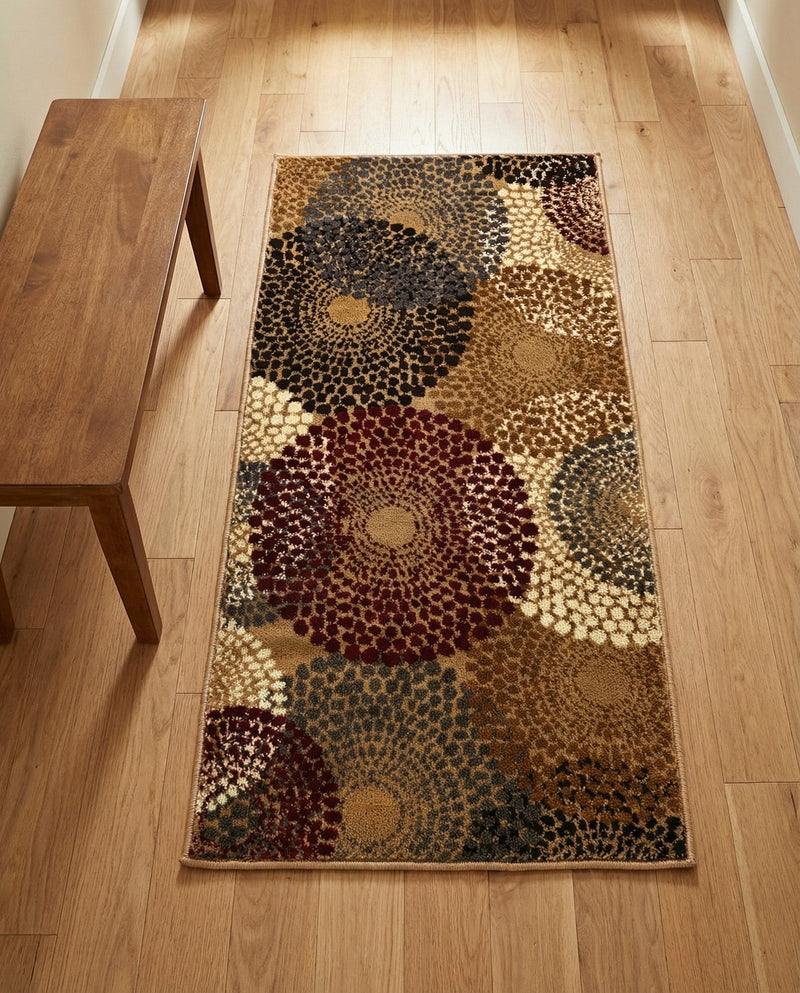 Bistro Lounge Collection Area Rug -  Cappuccino Runner Beige  lifestyle 37