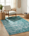 Sahara Essence Collection Area Rug - Oasis (Teal) Rectangle Teal  lifestyle 7