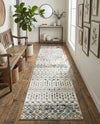 Mediterranean Lattice Collection Area Rug -  Casablanca (Ivory Gray Blue) Runner Ivory Gray Blue  lifestyle 67