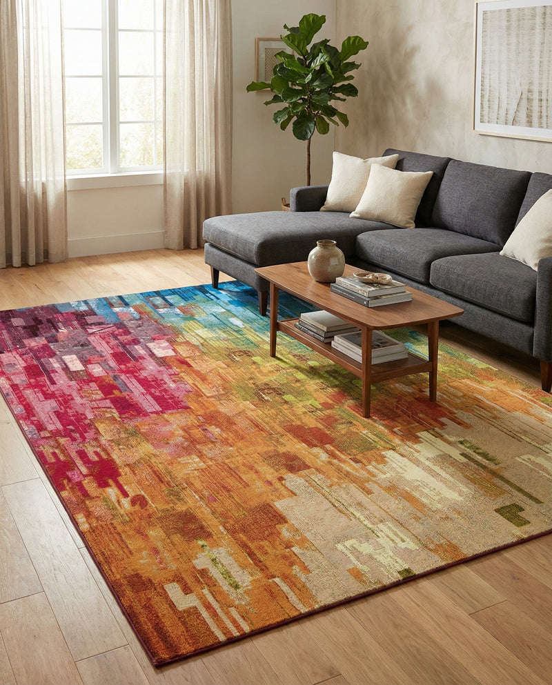 Urban Terrace Collection Area Rug -  Lawn Rectangle Multi  lifestyle 37
