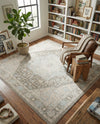 Savannah Series Collection Area Rug - Charleston (Cloud Gray) Square Cloud Gray  lifestyle 44