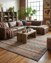 Jewel Oasis Collection Area Rug - Sapphire (Multi) Rectangle Multi  lifestyle 16
