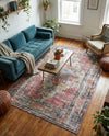 Zahara Oasis Collection Area Rug -  Rabat Rectangle Yellow Pink  lifestyle 7