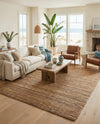 Coastal Haven Jute Collection Area Rug - Malibu Rectangle Sepia Brown  lifestyle 16