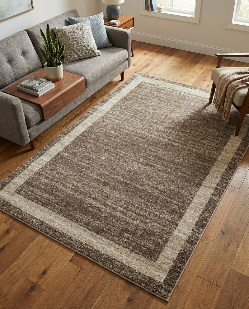 Studio Haven Collection Area Rug -  Alcove (Light Brown) Rectangle Light Brown  lifestyle 9