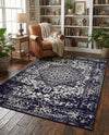 Georgetown Rugs Collection Area Rug - Dupont (Navy Blue) Rectangle Navy Blue  lifestyle 18