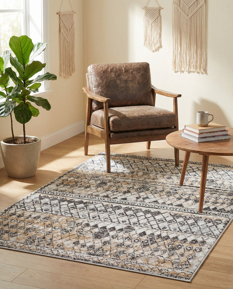 Dresden Elegance Collection Area Rug -  Zittau Rectangle Beige  lifestyle 55