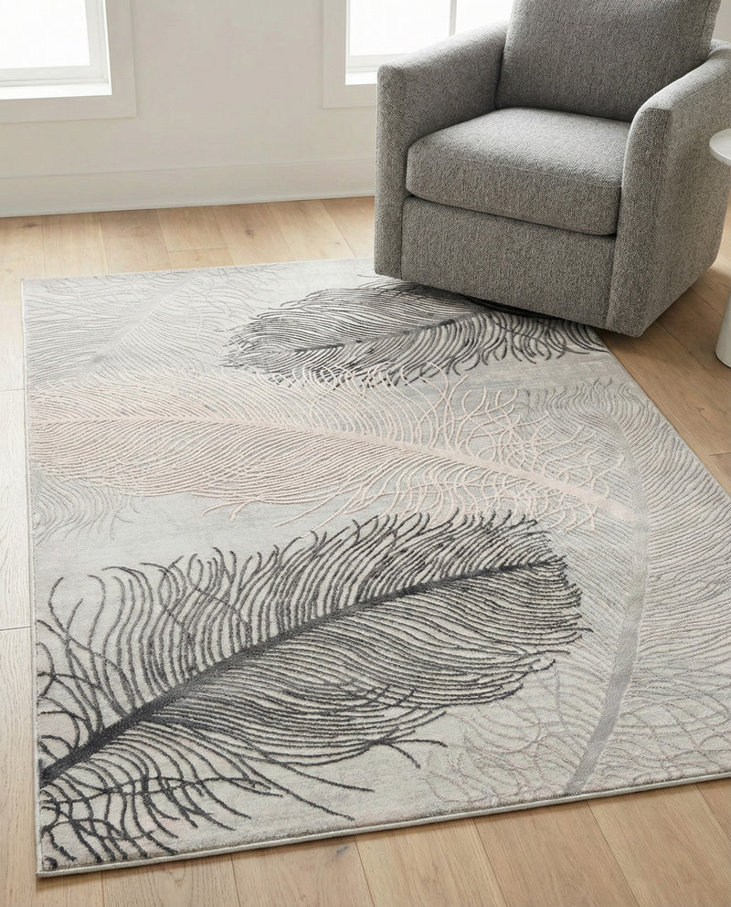 Bloomsbury Elegance Collection Area Rug -  Westminster Rectangle Gray  lifestyle 19