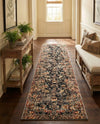 Neptune Elegance Collection Area Rug -  Galatea (Black) Runner Black  lifestyle 51