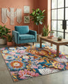 Meadow Breeze Collection Area Rug -  Daffodil Rectangle Multi  lifestyle 17