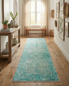 Bazaar Chic Collection Area Rug -  Taza Runner Turquoise  lifestyle 40