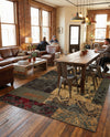 Bistro Lounge Collection Area Rug -  Lungo Rectangle Beige  lifestyle 9